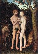 CRANACH, Lucas the Elder Adam and Eve 04 oil painting artist